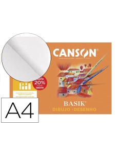 CI | Papel dibujo basik din a4 -sin recuadro 130 gramos...