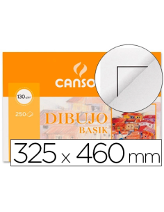 CI | Papel dibujo basik 32.5x46 -130 gr -con recuadro
