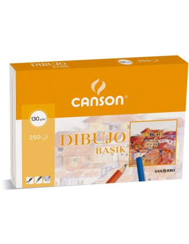 CI | Papel dibujo basik 32.5x46 -130 gr -con recuadro