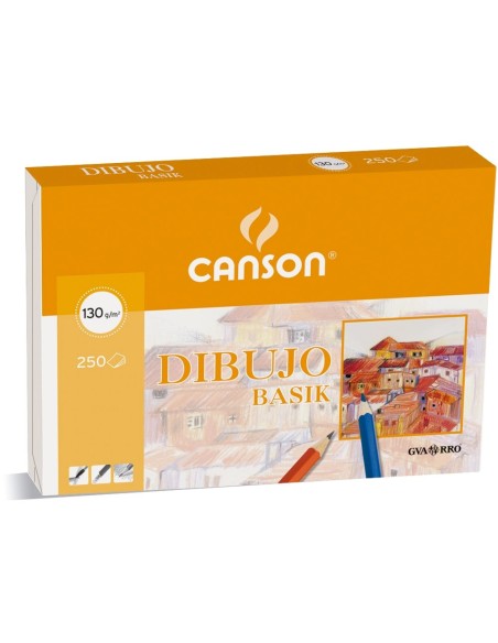 CI | Papel dibujo basik 32.5x46 -130 gr -con recuadro