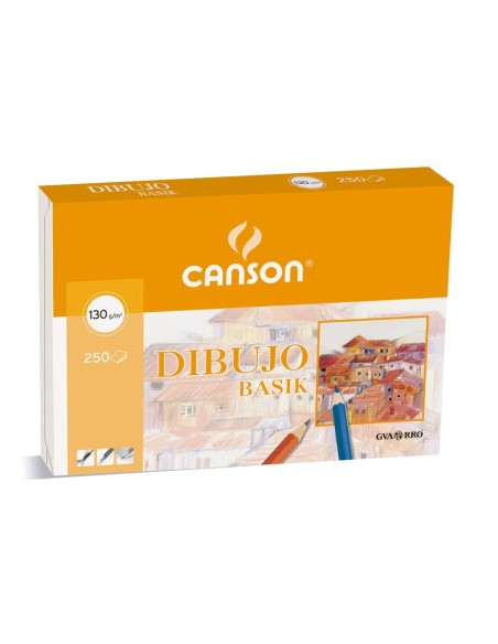 CI | Papel dibujo basik 23x32.5 -130 gr -con recuadro