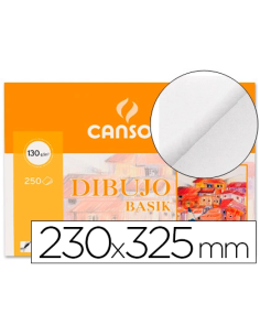 CI | Papel dibujo basik 23x32.5 -130 gr -sin recuadro