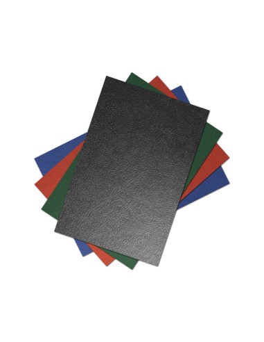 CI | Tapa encuadernacion liderpapel carton a4 1mm negra paquete de 50 unidades