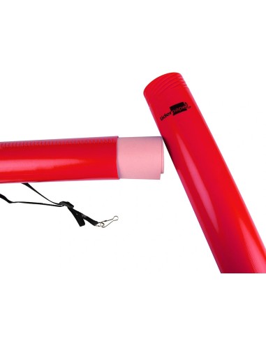 CI | Portaplanos plastico liderpapel diametro 6 cm extensible hasta 80 rojo