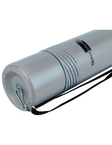 CI | Portaplanos plastico liderpapel diametro 6 cm extensible hasta 80 gris