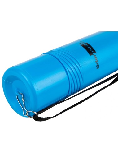 CI | Portaplanos plastico liderpapel diametro 6 cm extensible hasta 80 azul