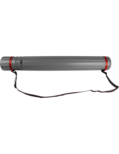 CI | Portaplanos plastico liderpapel diametro 9 cm extensible hasta 125 cm gris
