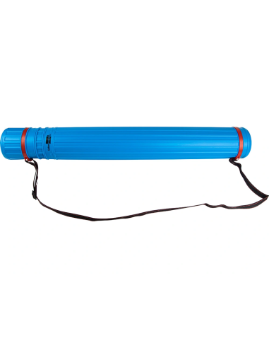 CI | Portaplanos plastico liderpapel diametro 9 cm extensible hasta 125 cm azul