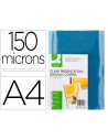 CI | Tapa de encuadernacion q-connect pvc din a4 incolora 150 mc caja de 100 unidades