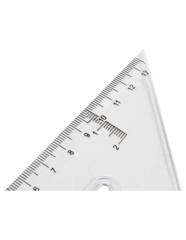 CI | Escuadra liderpapel 20 cm plastico cristal