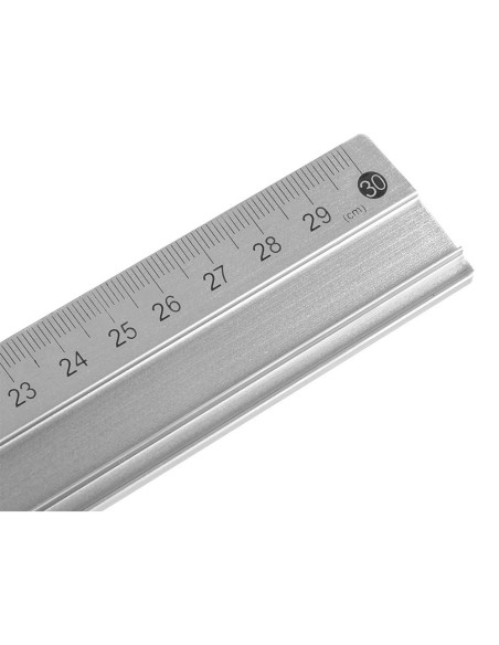 CI | Regla Liderpapel Metalica Aluminio 30 Cm