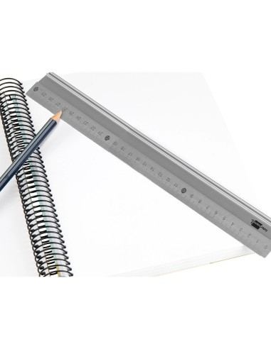 CI | Regla Liderpapel Metalica Aluminio 30 Cm