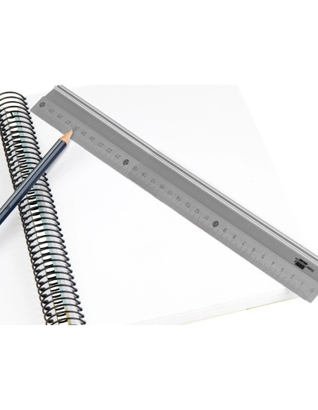 CI | Regla Liderpapel Metalica Aluminio 30 Cm
