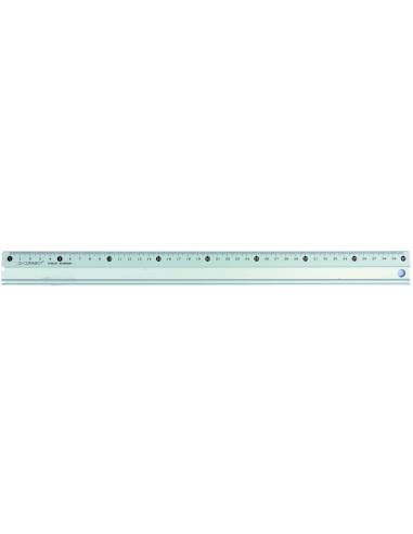 CI | Regla metalica q-connect aluminio 40 cm