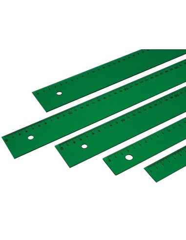 CI | Regla faber 100 cm plastico verde