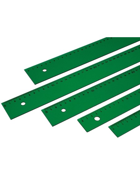 CI | Regla faber 100 cm plastico verde