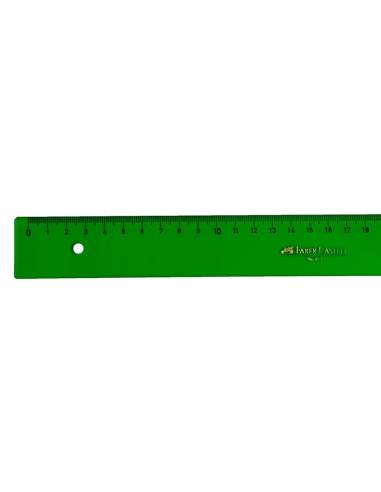 CI | Regla faber 50 cm plastico verde