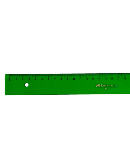 CI | Regla faber 50 cm plastico verde