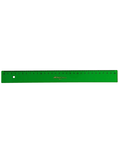 CI | Regla faber 30 cm plastico verde