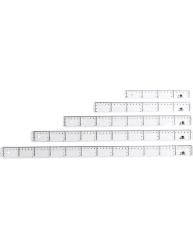 CI | Regla liderpapel 60 cm plastico cristal