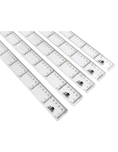 CI | Regla liderpapel 60 cm plastico cristal