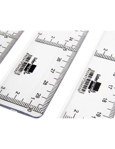 CI | Regla liderpapel 60 cm plastico cristal
