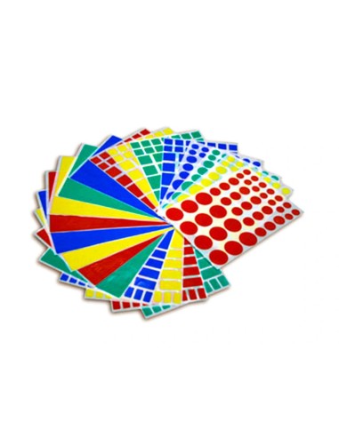 CI | Gomets figuras geometricas 994 bolsa con 12 hojas