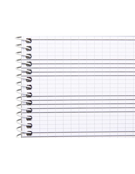 CI | Bloc musica liderpapel combi pentagrama cuadriculado 2,5mm cuarto 20 hojas 100g/m2