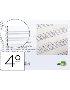 CI | Bloc musica liderpapel para guitarra hexagrama 3 mm....