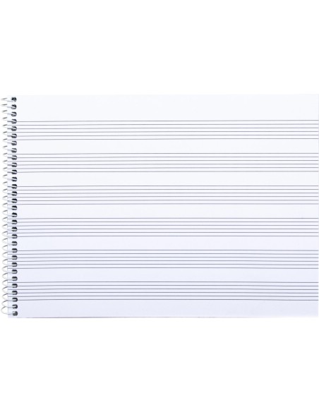 CI | Bloc musica liderpapel para guitarra hexagrama 3 mm. cuarto 20 hojas 100g/m2