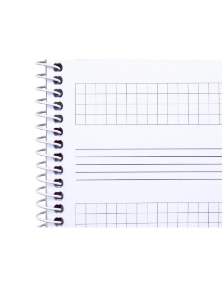 CI | Bloc musica liderpapel combi pentagrama 3mm mas cuadricula de 4mm para anotaciones cuarto20 hojas 100g/m2