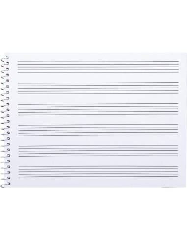 CI | Bloc musica liderpapel pentagrama 3mm cuarto 20 hojas 100g/m2