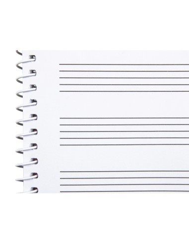 CI | Bloc musica liderpapel pentagrama 3mm cuarto 20 hojas 100g/m2