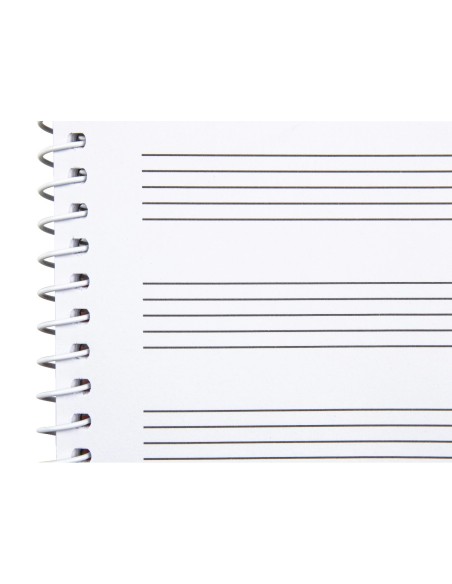 CI | Bloc musica liderpapel pentagrama 3mm cuarto 20 hojas 100g/m2