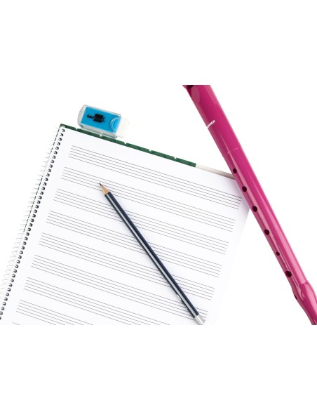 CI | Bloc musica liderpapel pentagrama 3mm folio 20 hojas 100g/m2