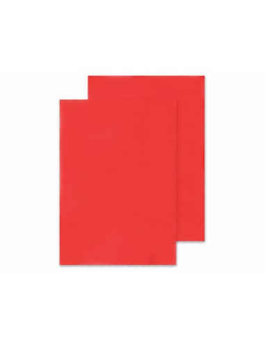 CI | Tapa de encuadernacion q-connect pvc din a4 opaca rojo 180 micras caja de 100 unidades