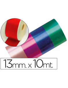 CI | Cinta fantasia 10 mt x 13 mm rojo