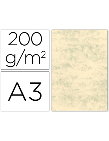 CI | Cartulina marmoleada din a3 200 gr. gris paquete de 100 h