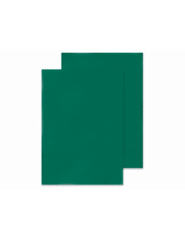 CI | Tapa de encuadernacion q-connect pvc din a4 opaca verde 180 micras caja de 100 unidades