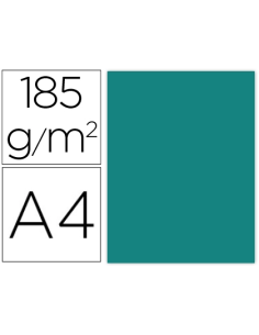 CI | Cartulina guarro din a4 verde menta 185 gr paquete...