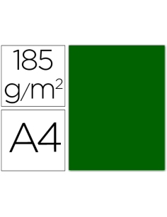 CI | Cartulina guarro din a4 verde billar 185 gr paquete...