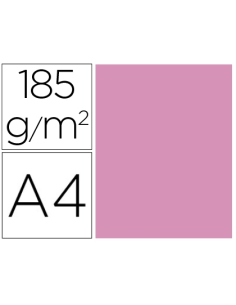 CI | Cartulina guarro din a4 rosa chicle 185 gr paquete...