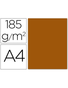 CI | Cartulina guarro din a4 marron chocolate 185 gr...