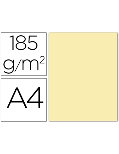 CI | Cartulina guarro din a4 crema 185 gr paquete 50 h