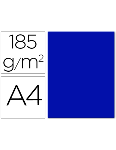 CI | Cartulina guarro din a4 azul ultramar 185 gr paquete 50 h