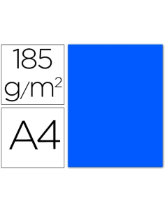 CI | Cartulina guarro din a4 azul mar 185 gr paquete 50 h