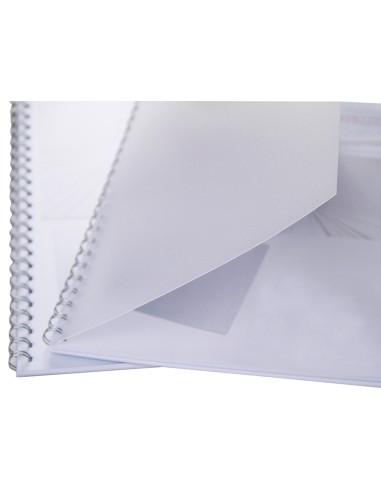 CI | Tapa de encuadernacion q-connect pvc din a4 incolora 250 mc caja de 100 unidades