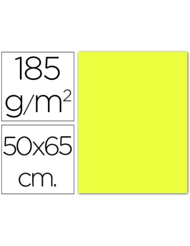 CI | Cartulina guarro amarillo limon 50x65 cm 185 gr