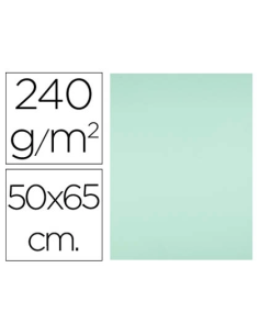 CI | Cartulina liderpapel 50x65 cm 240g/m2 verde paquete...