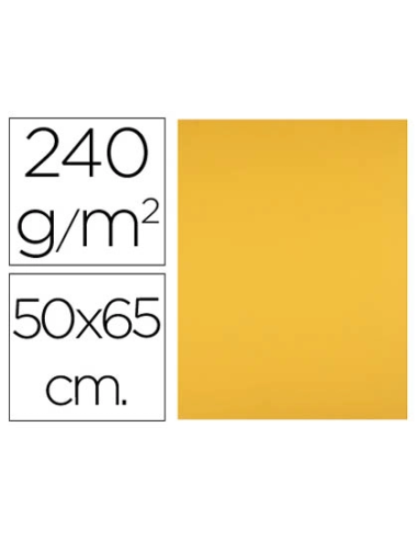 CI | Cartulina liderpapel 50x65 cm 240g/m2 oro viejo paquete de 25 unidades